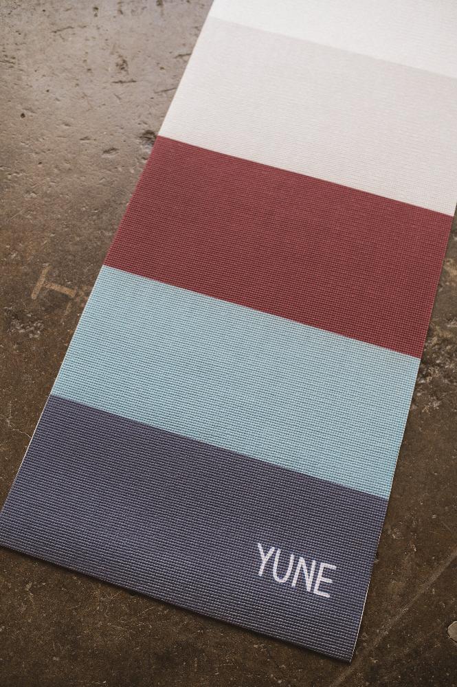 Yoga Mat | 6mm Lightweight | Striped| Non-slip | Eco Friendly | Yune Yoga | Tofino