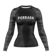 Black Camo Women Rash Guard