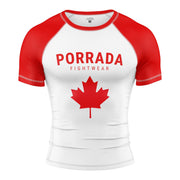 Canada Flag Short Sleeve Rash Guard