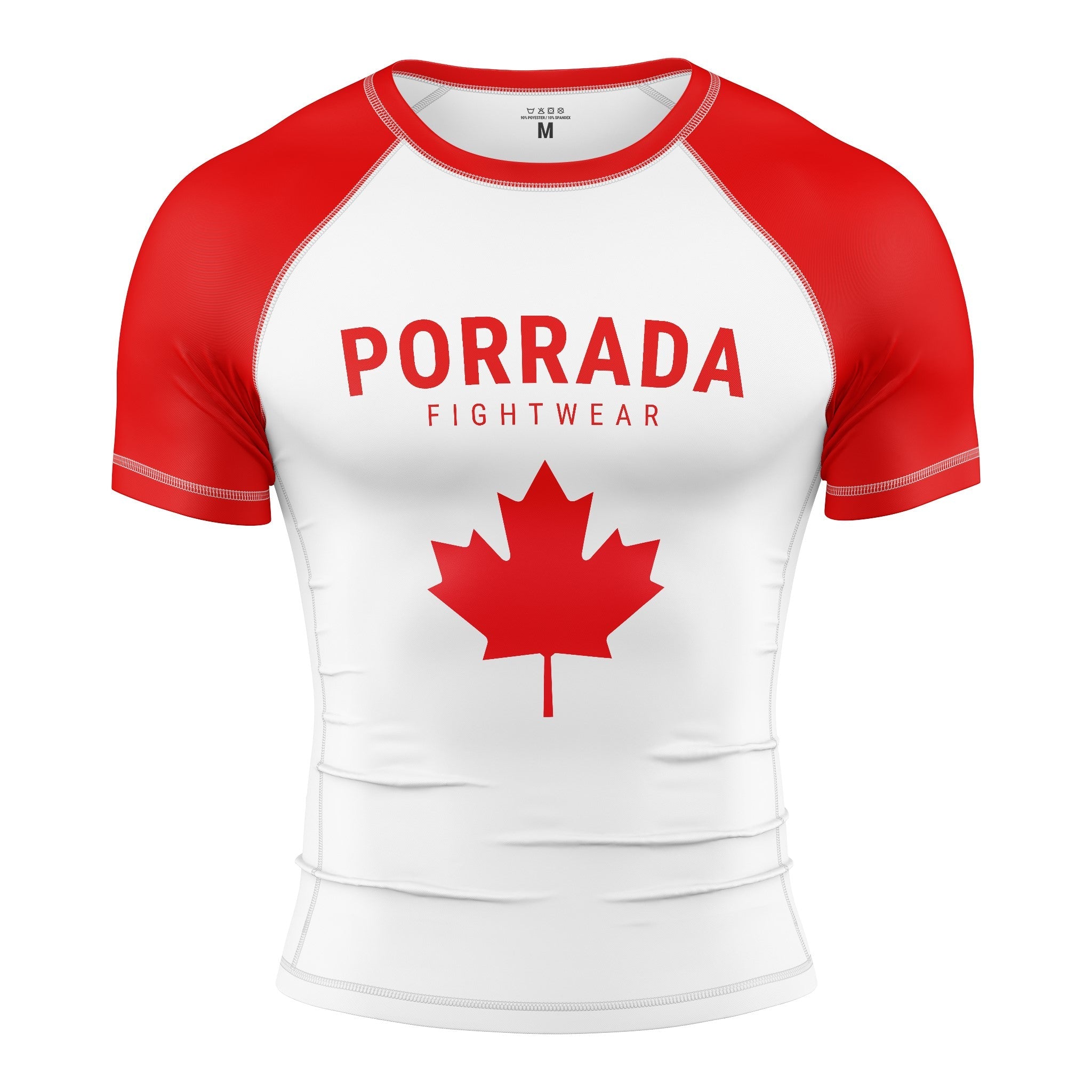 Canada Flag Short Sleeve Rash Guard