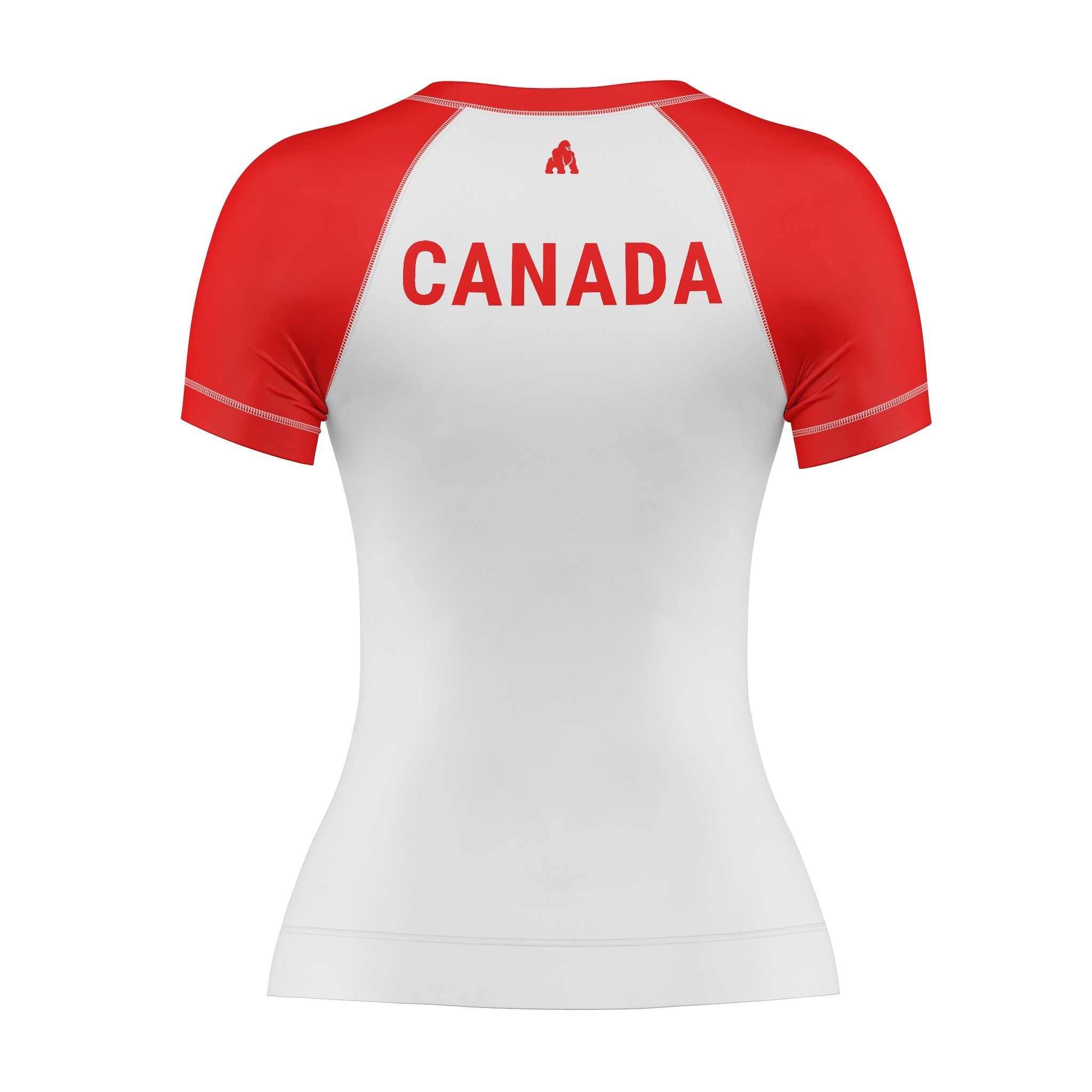 Canada Flag Women Short Sleeve Rash Guard