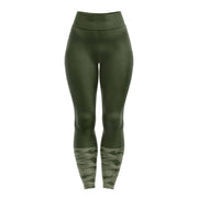 Green Camo Women Leggings