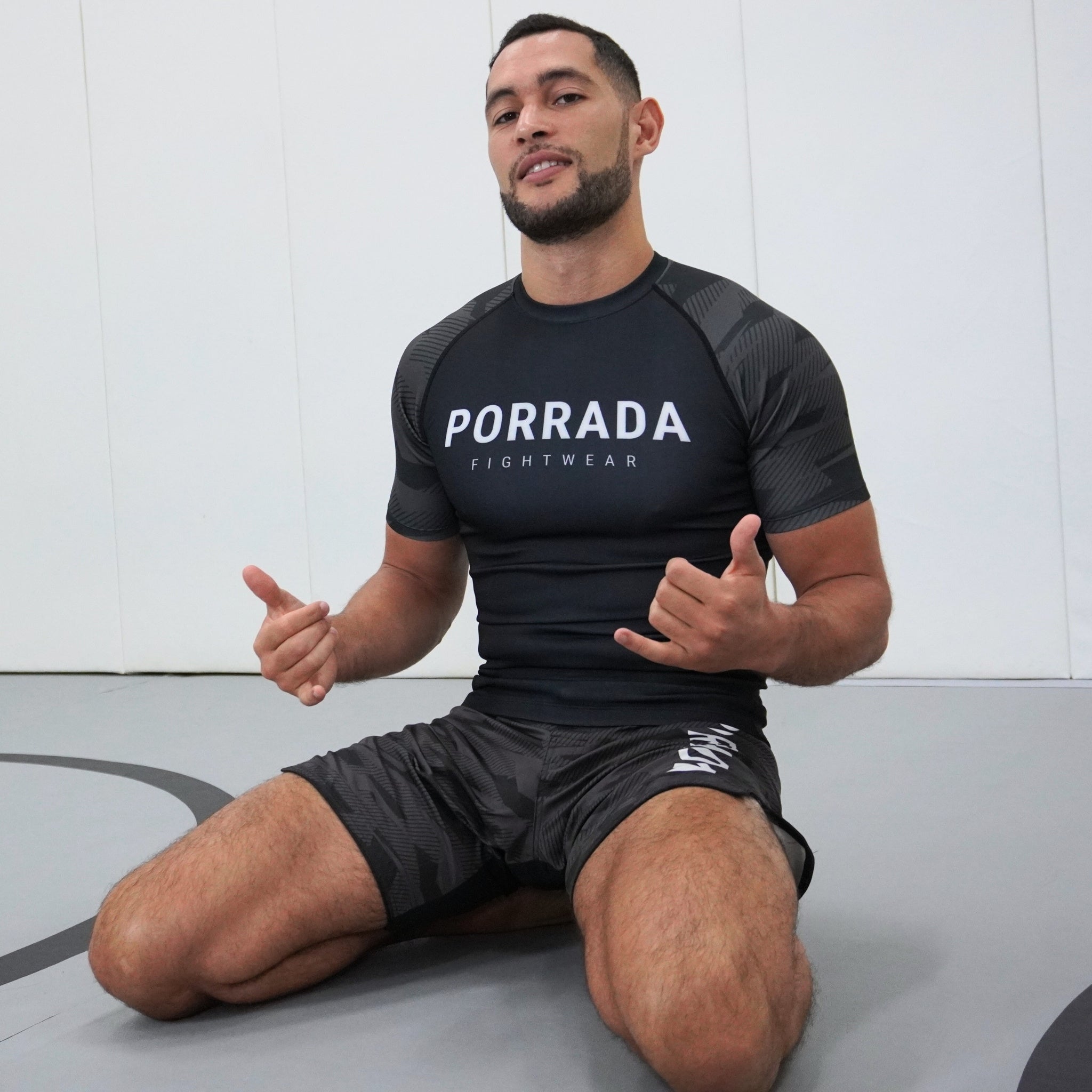 Black Camo Fight Shorts