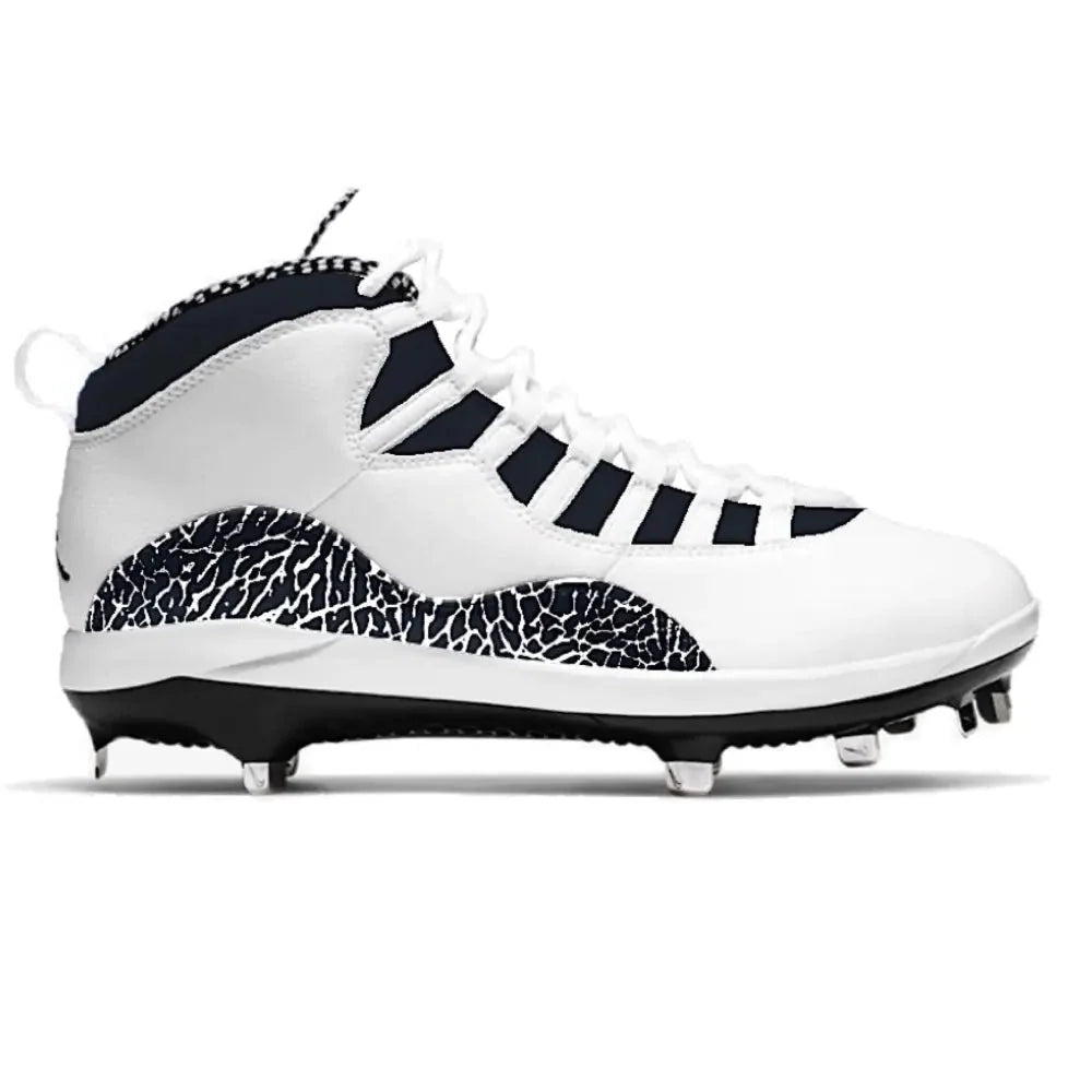 "Black Cement” Jordan 10 Retro Metal Baseball Cleats