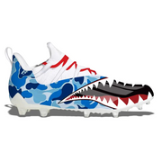 "Blue Shark Camo" Adidas Adizero 11.0 Football Cleats