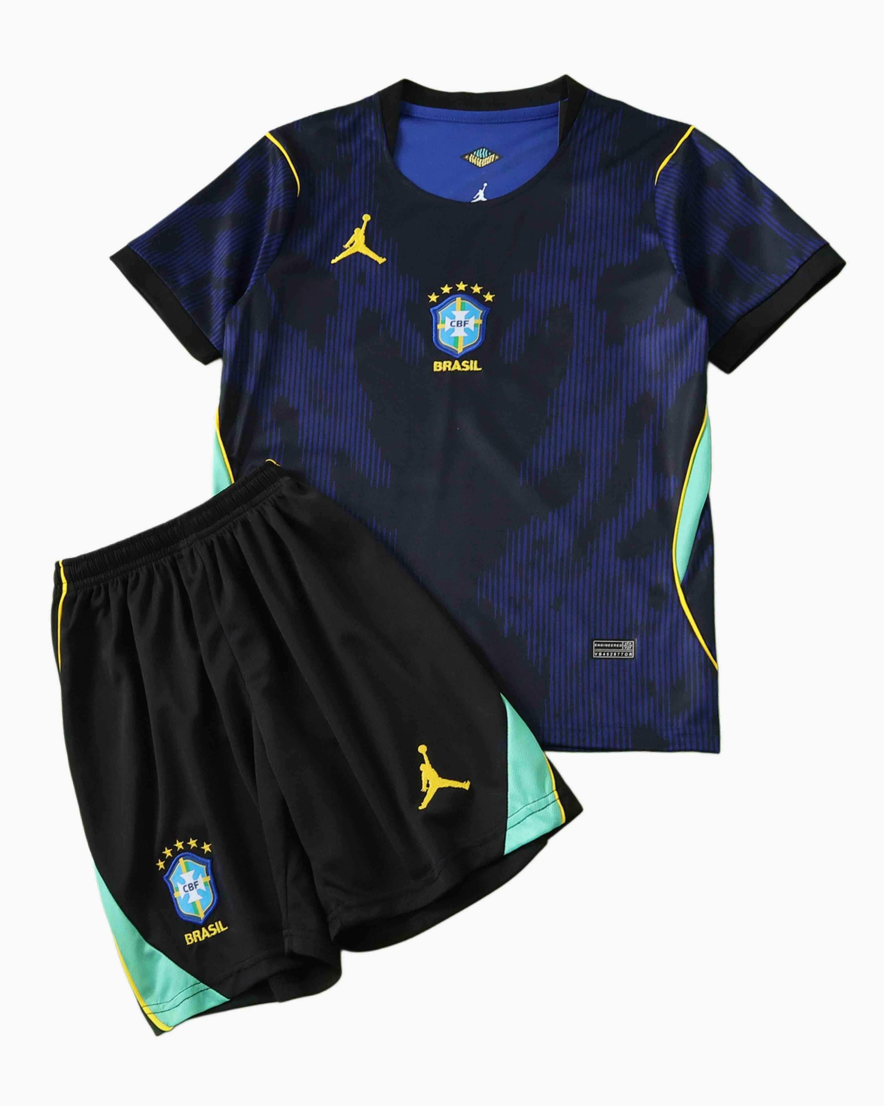 Brazil 2026 World Cup Kids Edition Away Jersey & Shorts