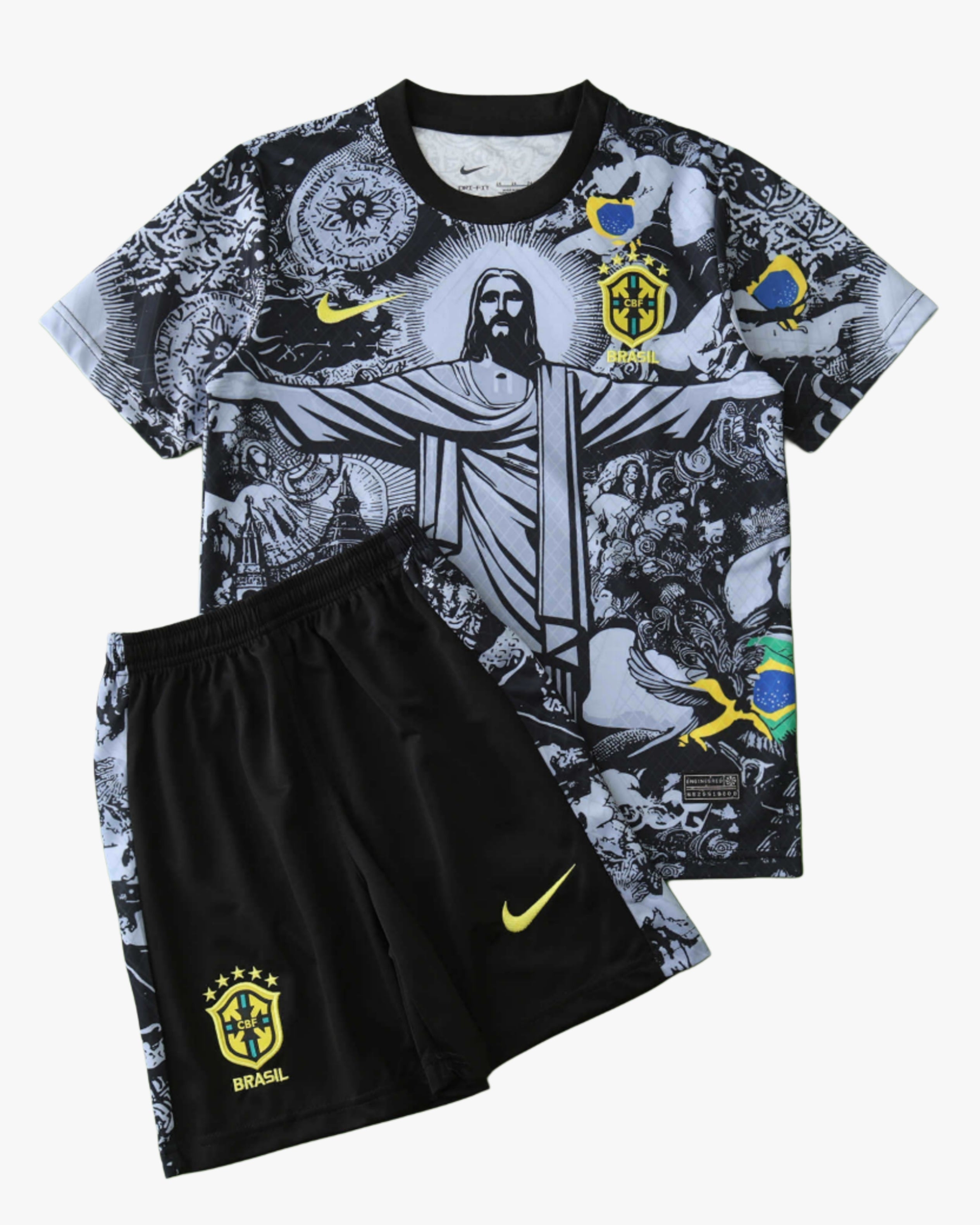 Brazil x Jesus Kids Jersey & Shorts