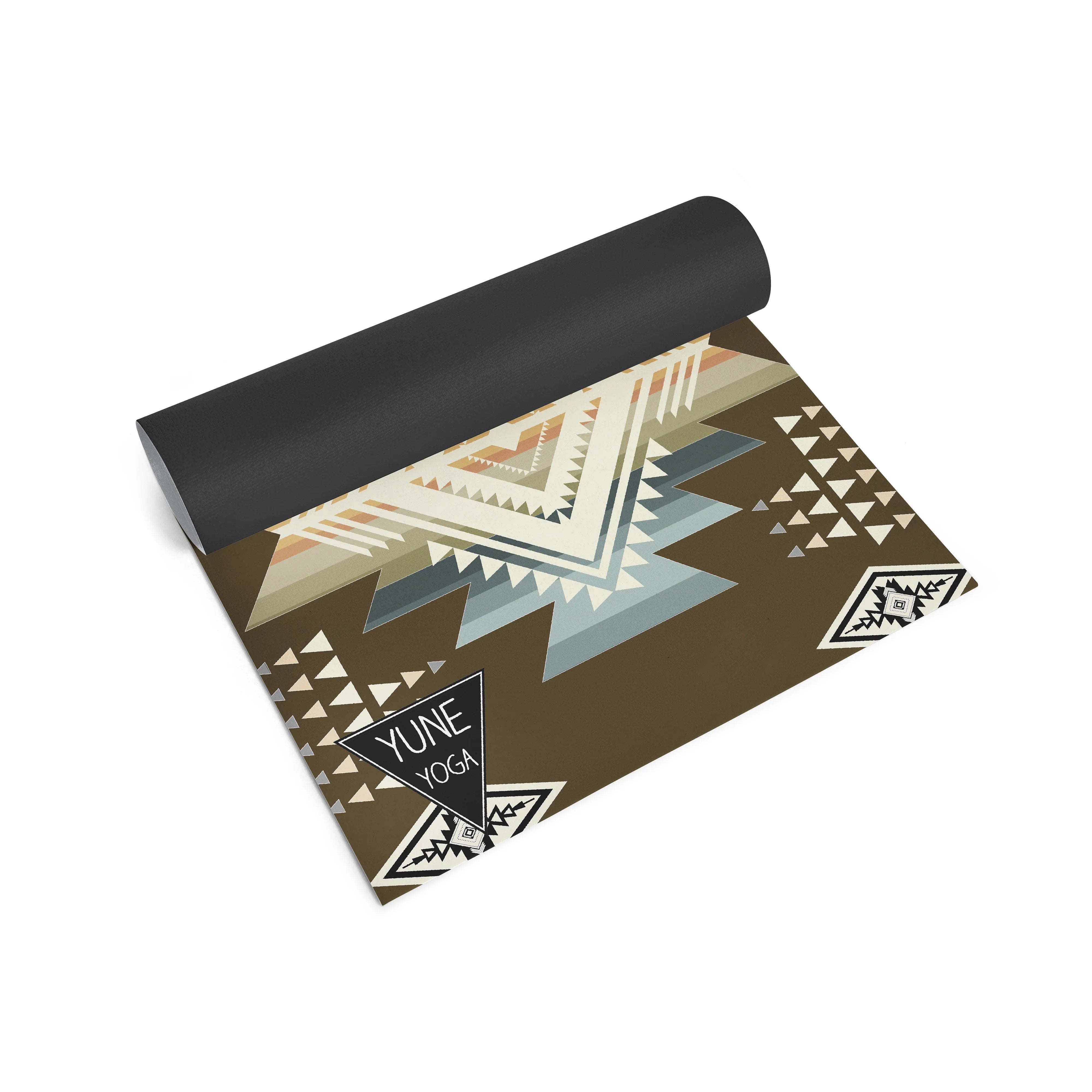 Buffalo Hills Soil Yoga Mat – 6 Mm Extra Thick, Double-sided Non-slip, Eco-friendly Per With Uv-printed Earthy Brown Design | Yune Yoga