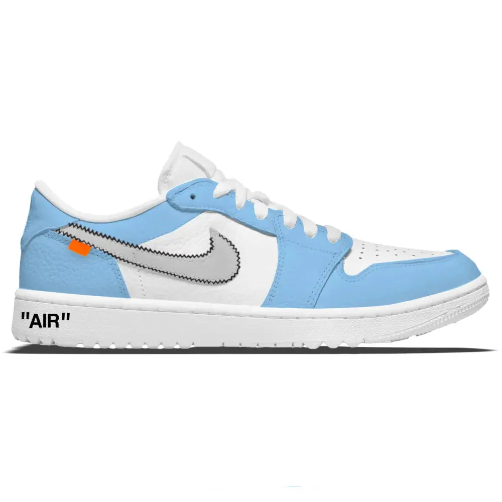 "Carolina Force OW" Jordan 1 Golf Shoes