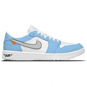 "Carolina Force OW" Jordan 1 Golf Shoes