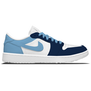 "Carolina" Jordan 1 Golf Shoes