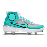 "Teal Cartoon" Nike Alpha Huarache Elite 3 Mid Cleats