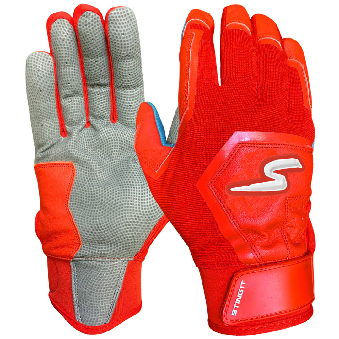 Color Crush Batting Gloves - Red