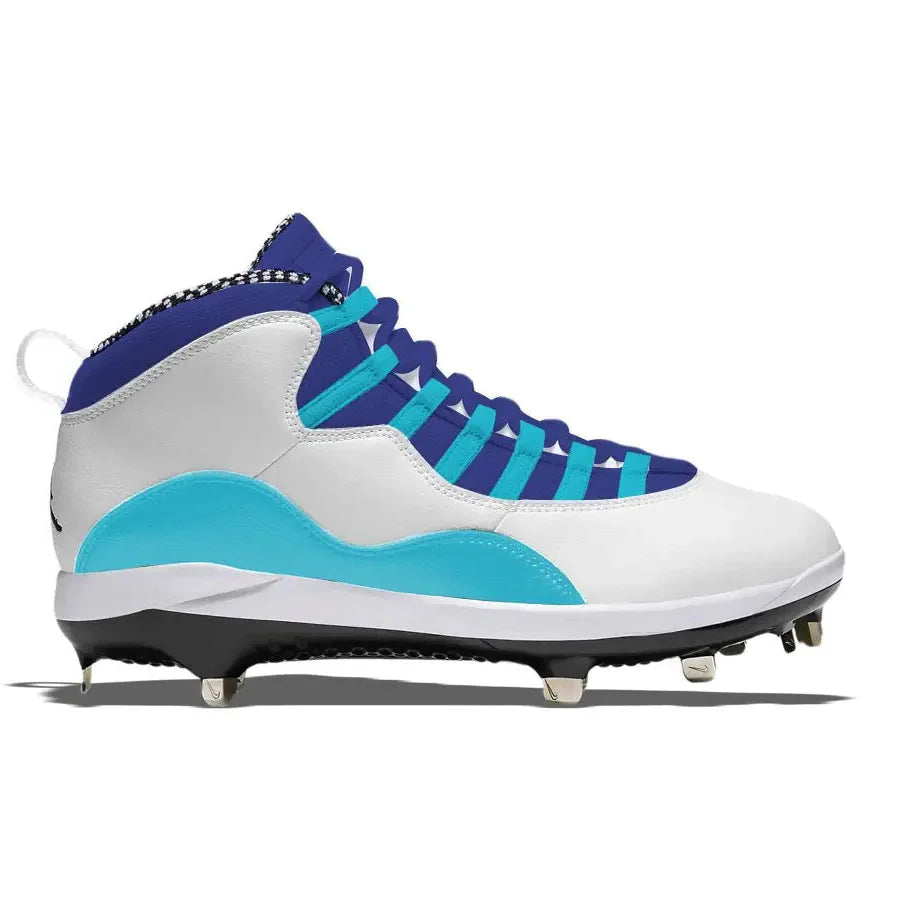 "Charlotte” Jordan 10 Retro Metal Baseball Cleats