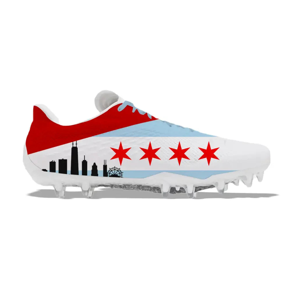 "Chicago" Under Armour Blur Smoke MC Football Cleats