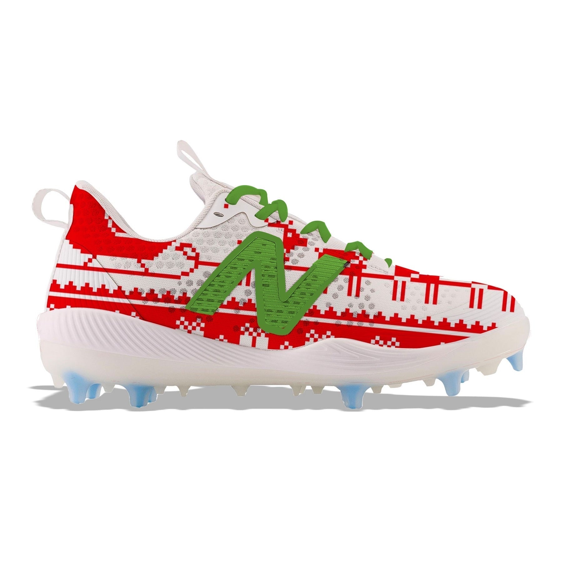 "Christmas Sweater" New Balance FuelCell COMPv3 TPU Baseball Cleats