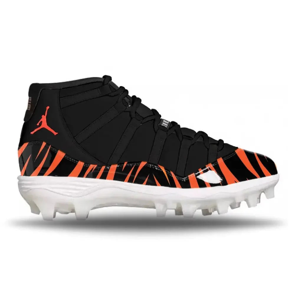 "Cincinnati Alternate" Jordan 11 Retro TD Football Cleats