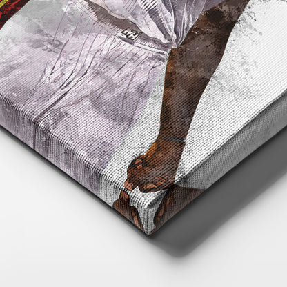 LeBron James Canvas Art – Miami Heat Wall Decor