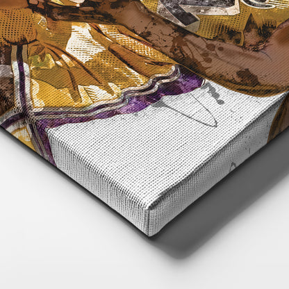 Magic Johnson Canvas Art – Los Angeles Lakers Wall Decor