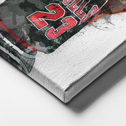 Chicago Bulls Legend Michael Jordan Canvas Wall Art