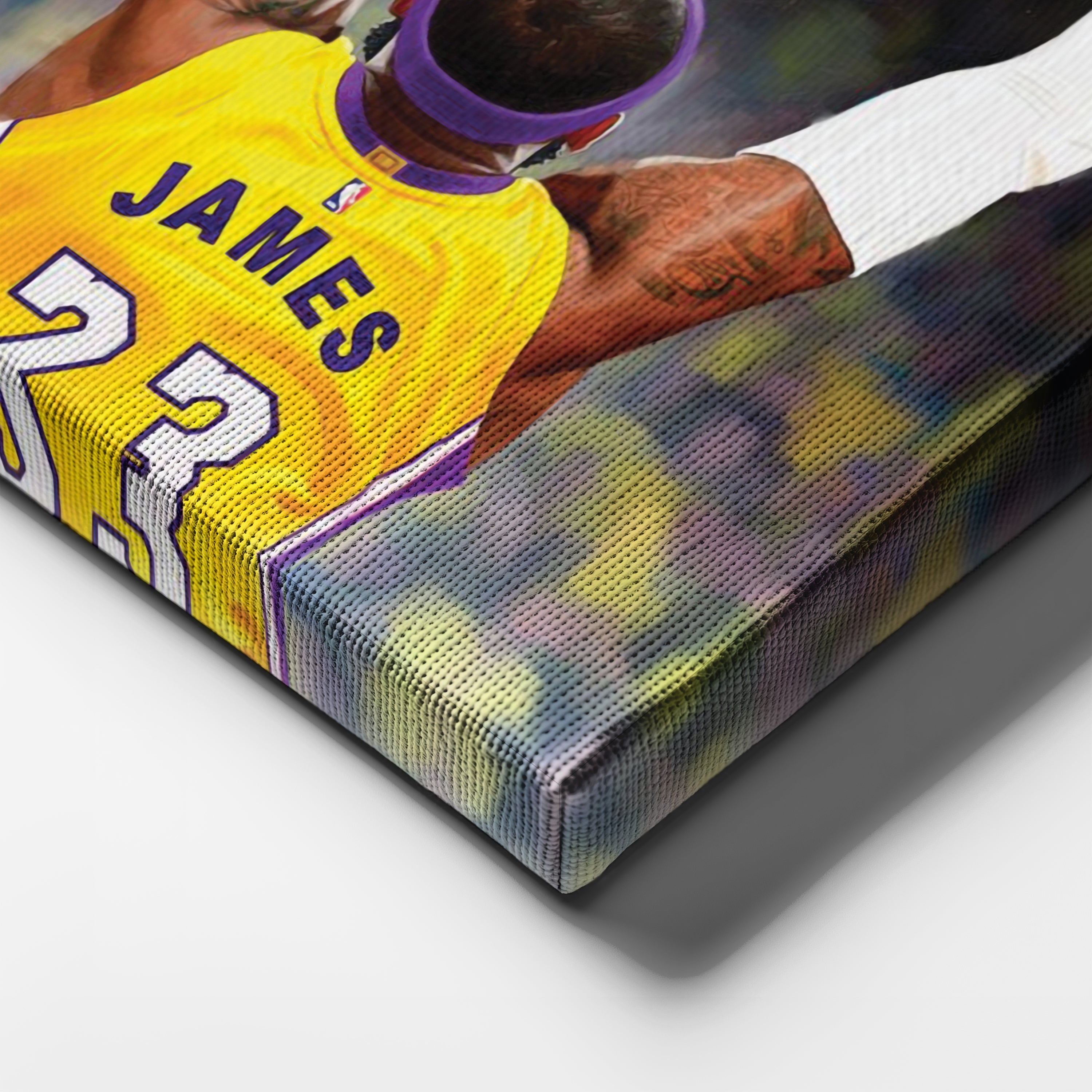 LeBron James Canvas Lakers Champion Wall Art Decor