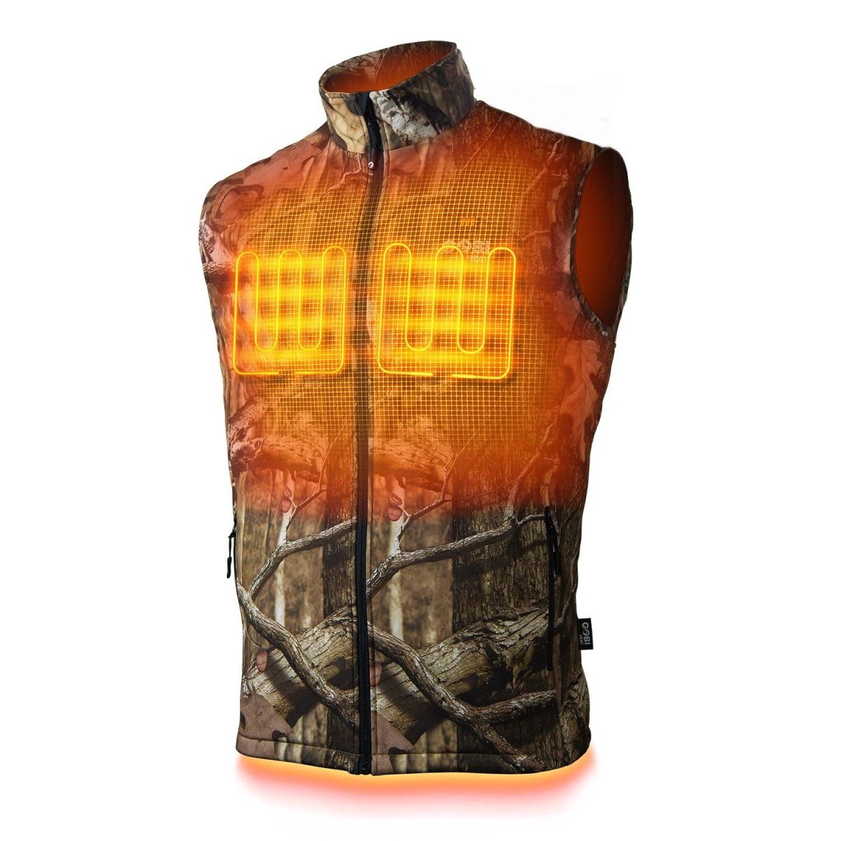 Colorado Mens Heated Hunting Vest - Mossy Oak® Camo - Gobi Heat