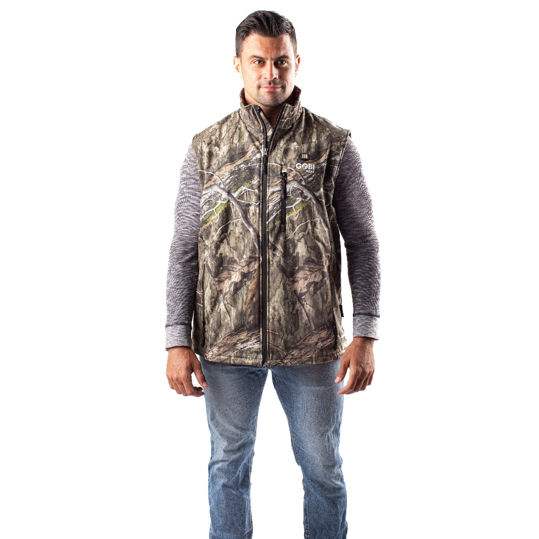 Colorado Mens Heated Hunting Vest - Mossy Oak® Camo - Gobi Heat