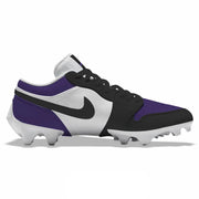 "Court Purple” Jordan 1 Vapor Edge Low Cleats