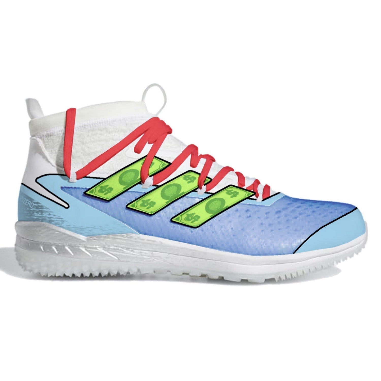 "Crabby" Adidas Adizero Afterburner 8 NWV Turf Shoes