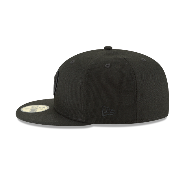 Washington Nationals 59Fifty Basic Black / Black Fitted Hat