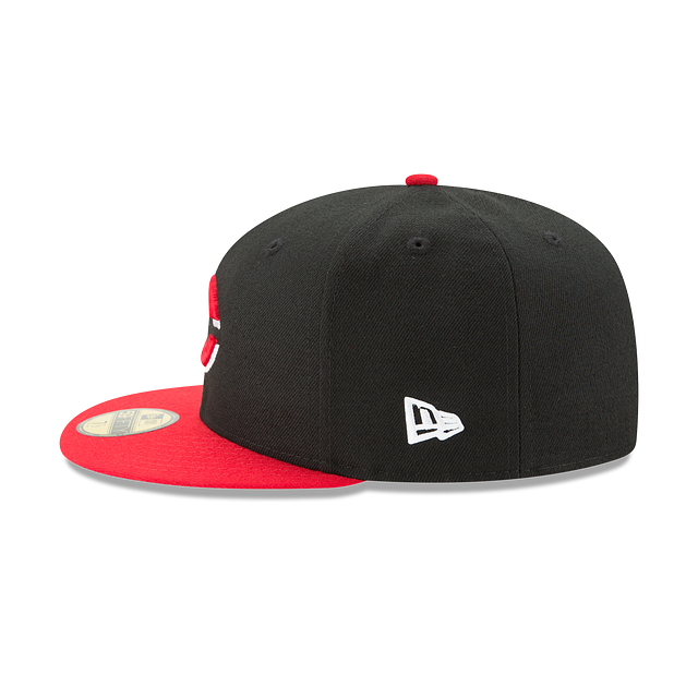 Cincinnati Reds 59FIFTY On Field Black / Red Hat