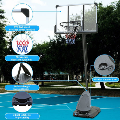 Portable Indoors & Outdoors Basketball Hoop