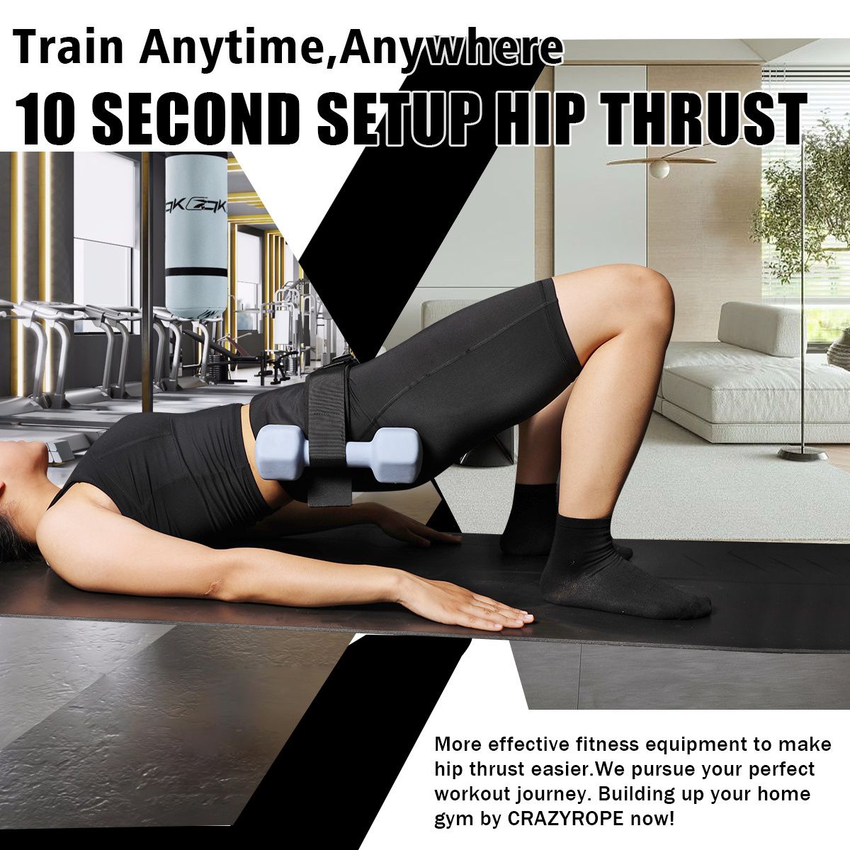 Hip Thrust Belt For Dumbbells & Kettlebells