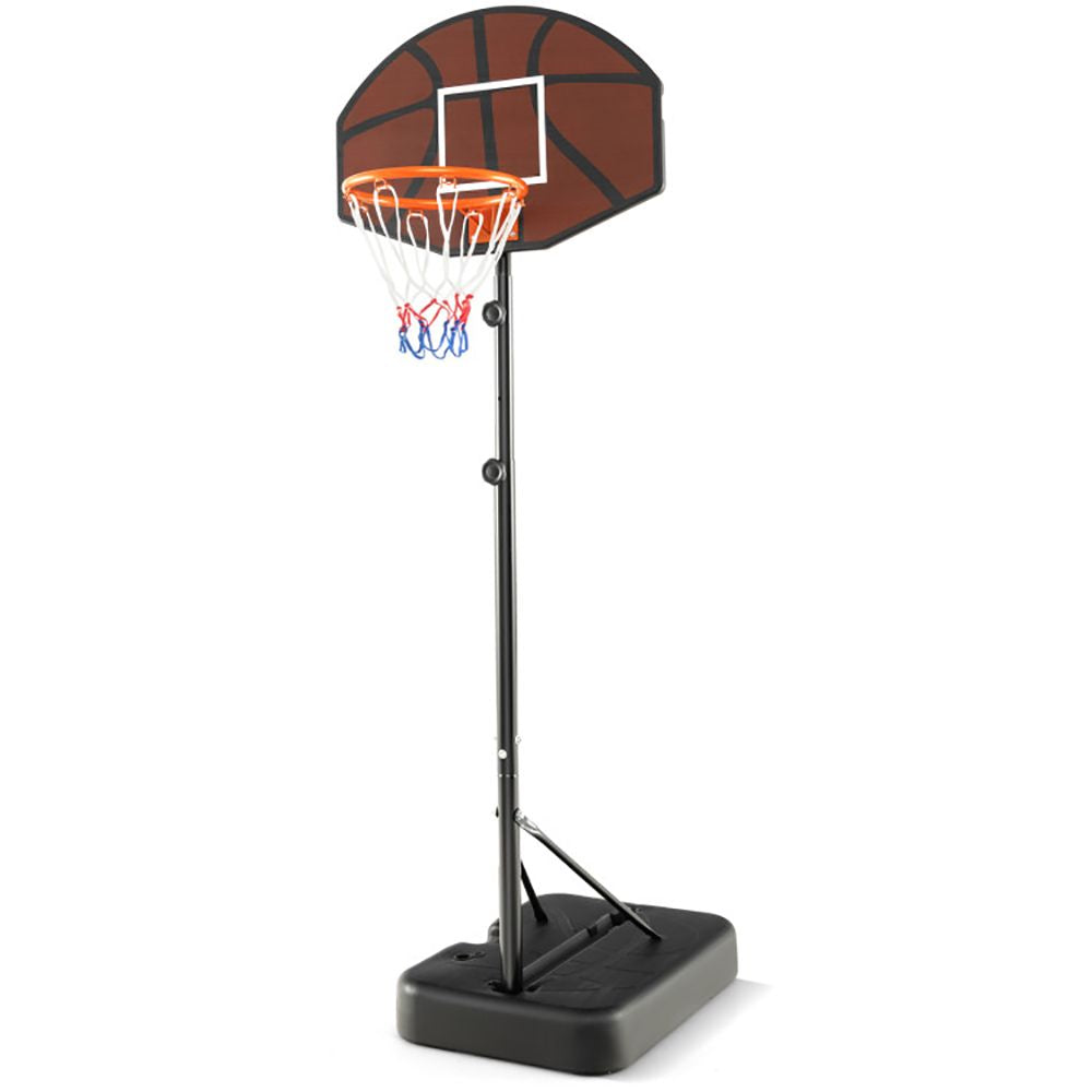 Kids Adjustable Basketball Hoop 5.6-6.5 Feet with Shatterproof Backboard