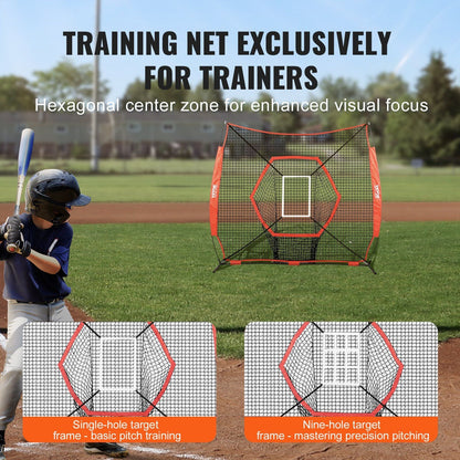 Portable 7 by 7 foot Baseball & Softball Practice Net