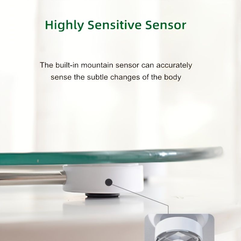 Transparent LCD Bathroom Scale