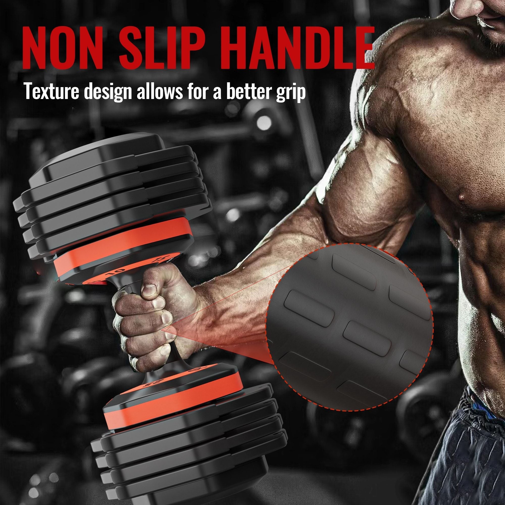 25LB 5-in-1 Single Adjustable Free Dumbbell