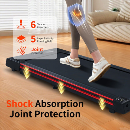 Portable 3HP Walking Pad Treadmill with 10° Incline & LED Display