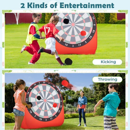 Large Dart Board with Kick Balls