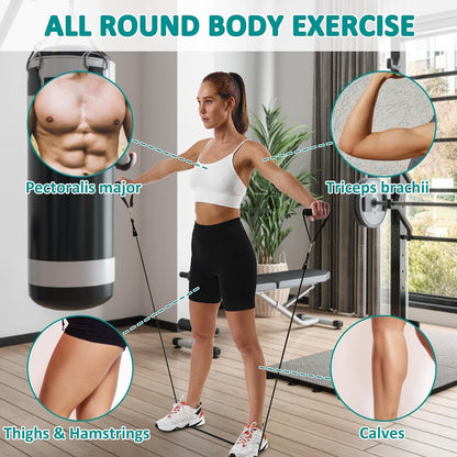 Resistance Bands Set with Door Anchor, Handles & Ankle Straps