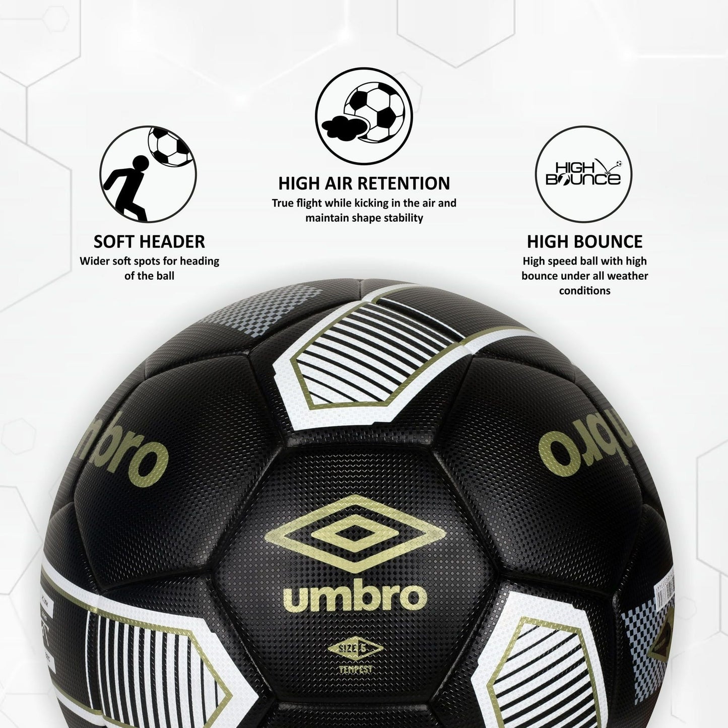 Umbro NFHS Match Certified Tempest Soccer Ball, Size 5