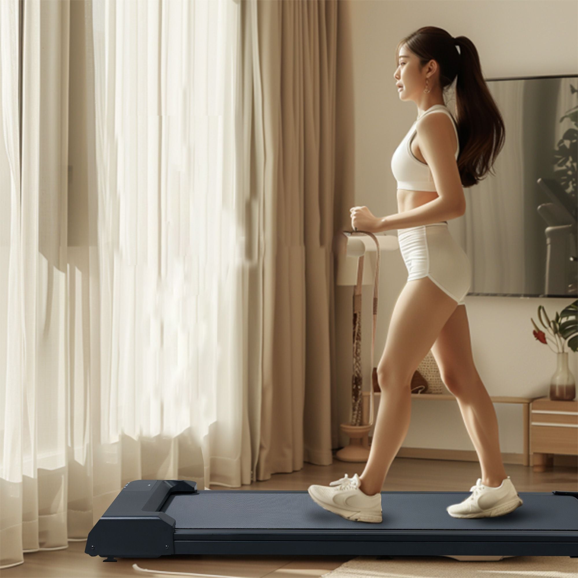 2.5HP Under Desk Treadmill with LED Display & Remote Control