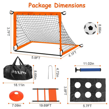 Portable Kids Soccer Training Goal Set