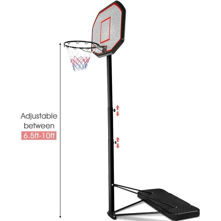 Indoor/Outdoor Height Adjustable Basketball Hoop