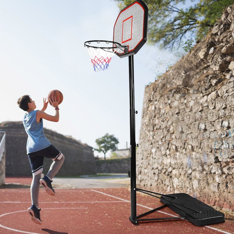 Indoor/Outdoor Height Adjustable Basketball Hoop