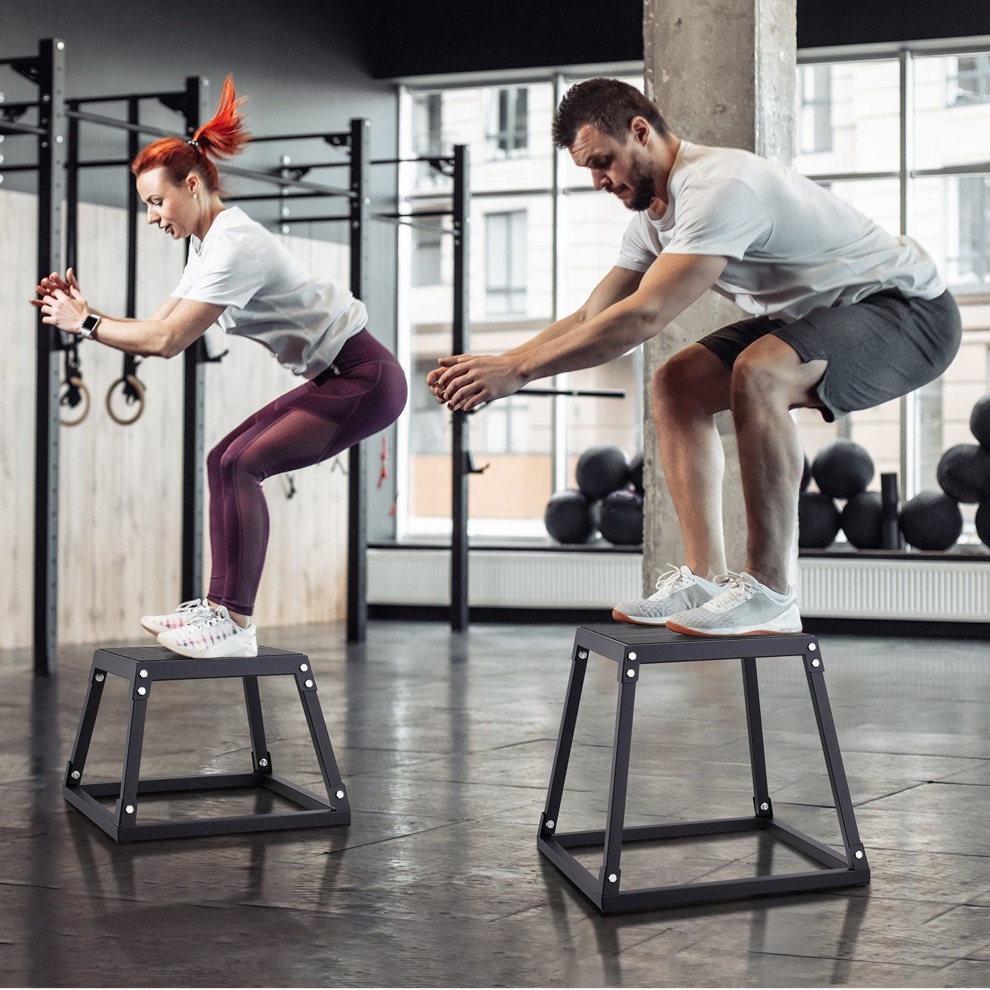 Steel 12 Inch Plyometric Jump Box for Agility Training
