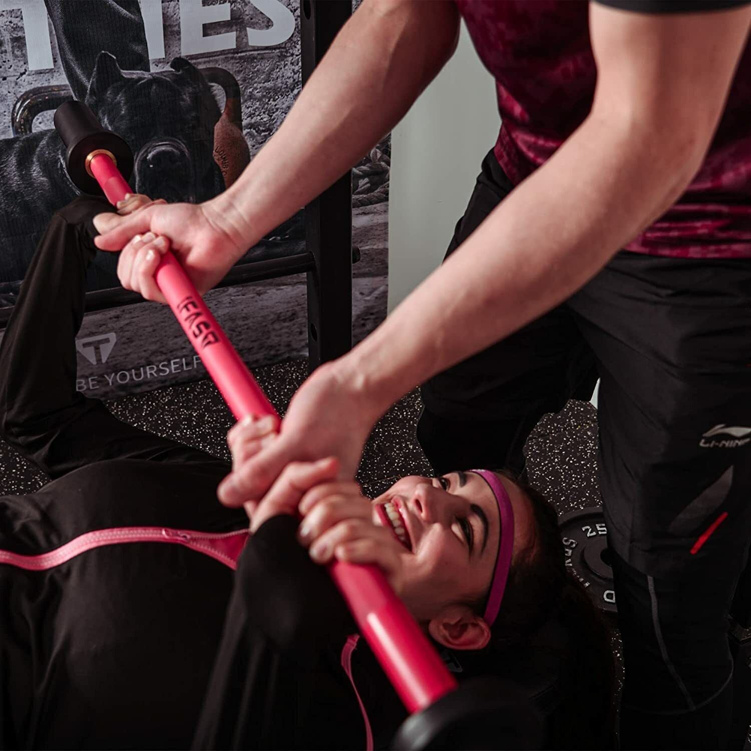 Pink 4 Foot Olympic Barbell Bar