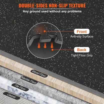 24" by 24" Thick 1/2 inch Gym Floor Mats