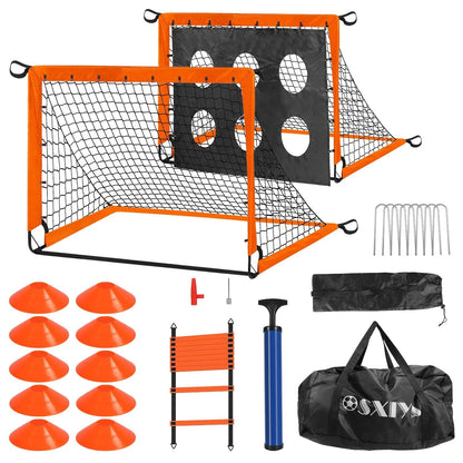 Portable Kids Soccer Training Goal Set