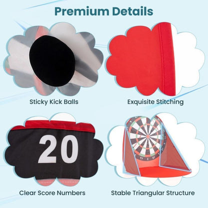 Large Dart Board with Kick Balls